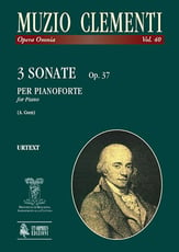 3 Sonatas Op. 37 (Op. 39) piano sheet music cover